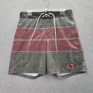 San‎ Francisco 49ers Men Swimwear Medium Gray Logo Embroidered